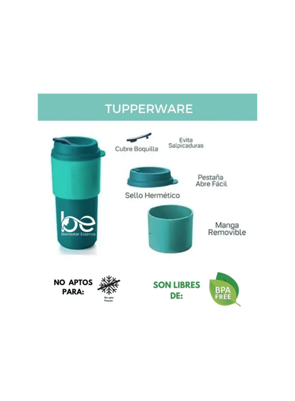 Tupperware ECO+ Taza de café para llevar  de 490 ml