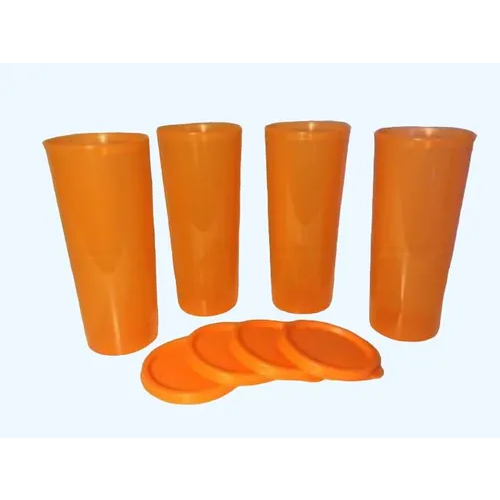 Set 4 Vasos Maravilla Naranjas 470ml C/u Tupperware